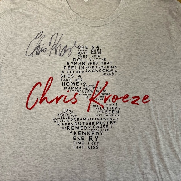 CHRIS Kroeze AUTOGRAPHED TSHIRT XL heather gray - Picture 2 of 4